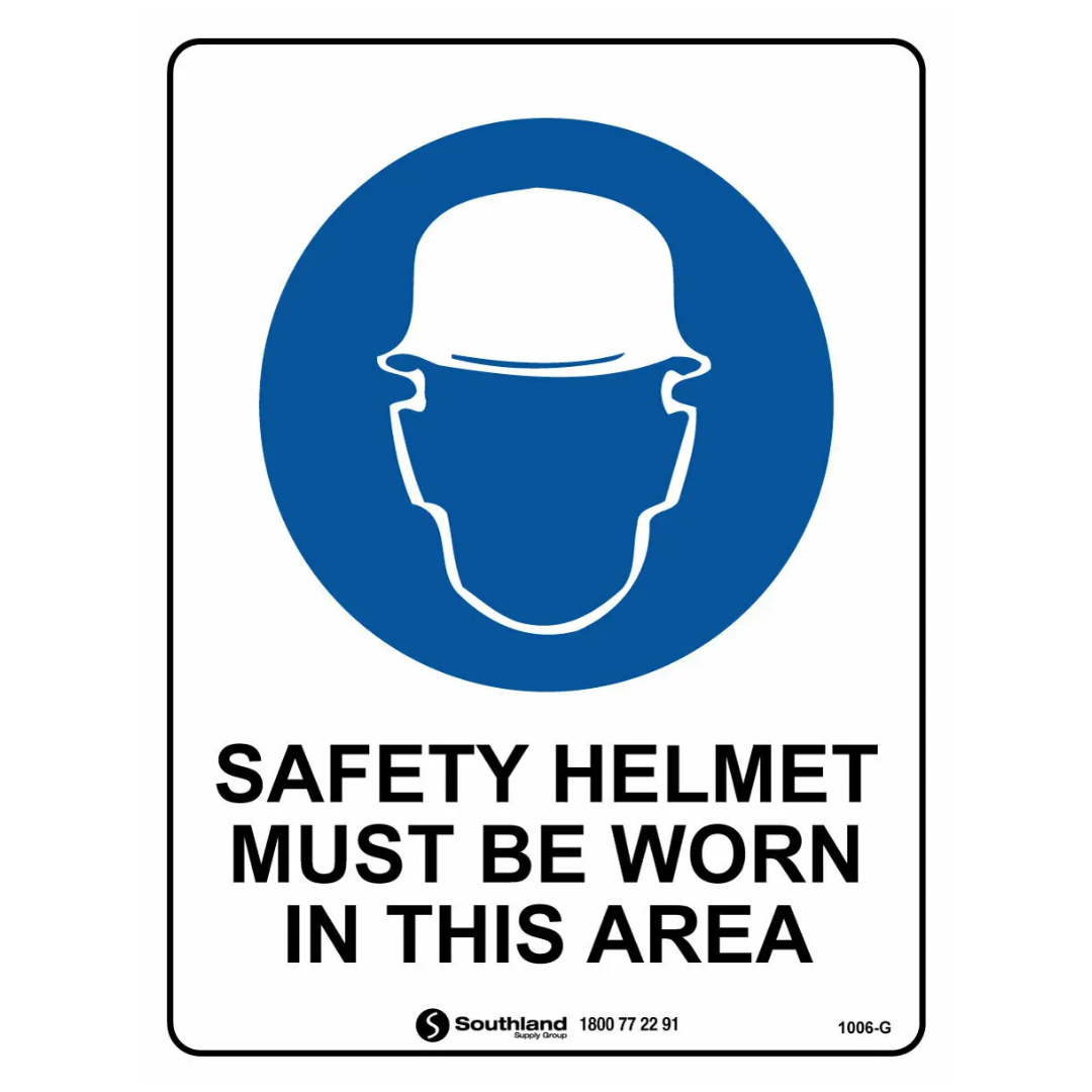 Safety Helmet Sign