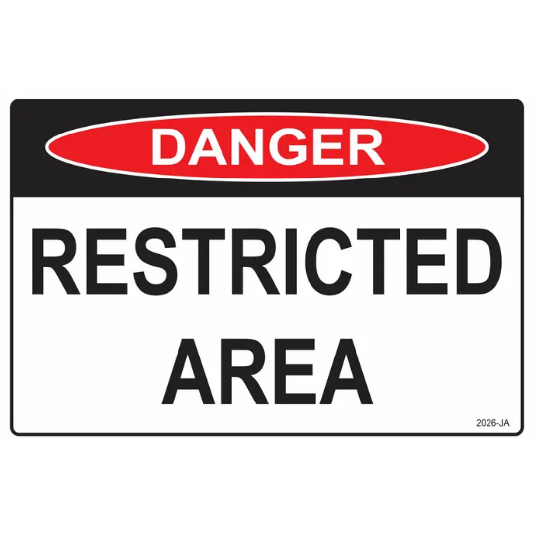 Restricted Area Sign