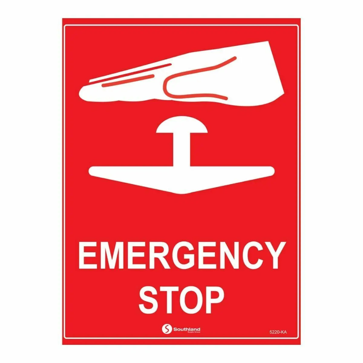 Emergency Stop Sign