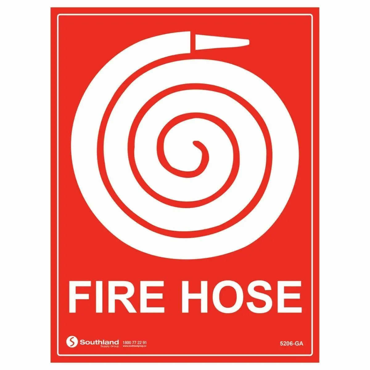 Fire Hose Sign